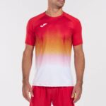 Joma 82P4R1209 أحمر أبيض أصفر قميص قصير الأكمام النخبة السابع رجال - Image 2