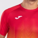 Joma 82P4R1209 أحمر أبيض أصفر قميص قصير الأكمام النخبة السابع رجال - Image 5