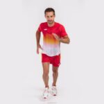 Joma 82P4R1209 أحمر أبيض أصفر قميص قصير الأكمام النخبة السابع رجال - Image 7