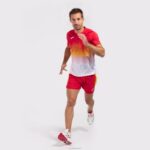 Joma 82P4R1209 أحمر أبيض أصفر قميص قصير الأكمام النخبة السابع رجال - Image 8