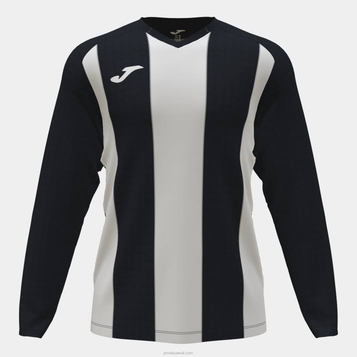 joma_82p4r1239_d8a3d8b3d988d8af_d8a3d8a8d98ad8b6_d982d985d98ad8b5_d8b7d988d98ad984_d8a7d984d8a3d983d985d8a7d985_d8a8d98ad8b2d8.jpg Joma 82P4R1239 أسود أبيض قميص طويل الأكمام بيزا الثاني رجال - Image 1