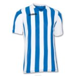 Joma 82P4R1395 أزرق ملكي أبيض قميص بأكمام قصيرة رجال