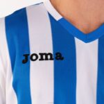 Joma 82P4R1395 أزرق ملكي أبيض قميص بأكمام قصيرة رجال - Image 3