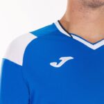 Joma 82P4R1467 الأزرق الملكي الأبيض والأزرق الداكن قميص قصير الأكمام طاقم ثالثا رجال - Image 4