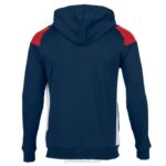 Joma 82P4R1468 الأزرق الداكن الأحمر الأبيض طاقم سترة مقنعين ثالثا رجال - Image 2