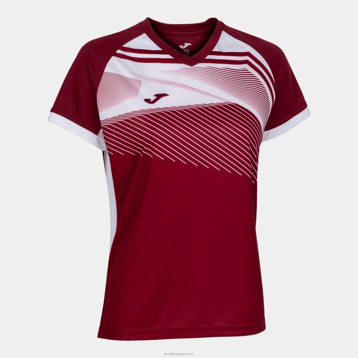 joma_82p4r1677_d8a8d988d8b1d8acd988d986d8afd98a_d8a3d8a8d98ad8b6_d982d985d98ad8b5_d8a8d8a3d983d985d8a7d985_d982d8b5d98ad8b1d8a.jpg Joma 82P4R1677 بورجوندي أبيض قميص بأكمام قصيرة سوبر نوفا الثاني نحيف - Image 1