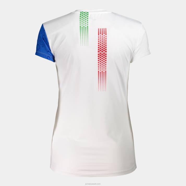 Joma 82P4R1757 أزرق ملكي أبيض قميص كم قصير fidal 23/24 نحيف - Image 2