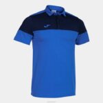 Joma 82P4R178 الأزرق الملكي الأزرق الداكن قميص بولو بأكمام قصيرة طاقم v رجال