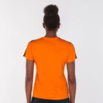 Joma 82P4R1887 برتقالي أسود أكاديمية قميص بأكمام قصيرة iii نحيف - Image 2