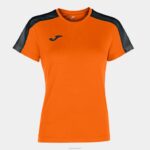 Joma 82P4R1887 برتقالي أسود أكاديمية قميص بأكمام قصيرة iii نحيف