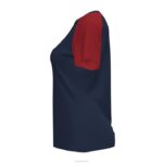 Joma 82P4R1888 الأزرق الداكن الأحمر قميص بأكمام قصيرة أكاديمية رابعا نحيف - Image 3