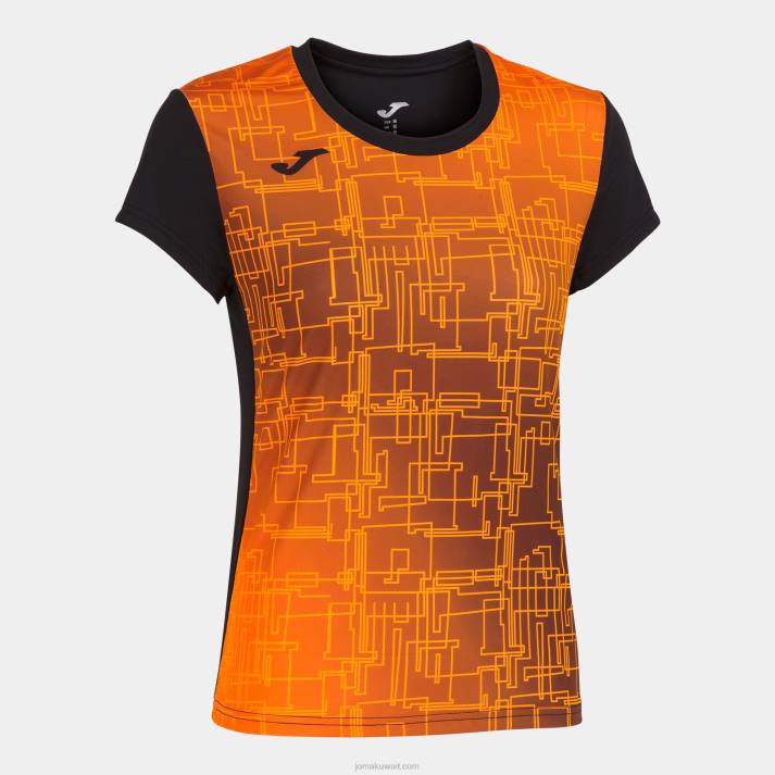 joma_82p4r1893_d8a8d8b1d8aad982d8a7d984d8a9_d8b3d988d8afd8a7d8a1_d982d985d98ad8b5_d982d8b5d98ad8b1_d8a7d984d8a3d983d985d8a7d98.jpg Joma 82P4R1893 برتقالة سوداء قميص قصير الأكمام النخبة الثامن نحيف - Image 1