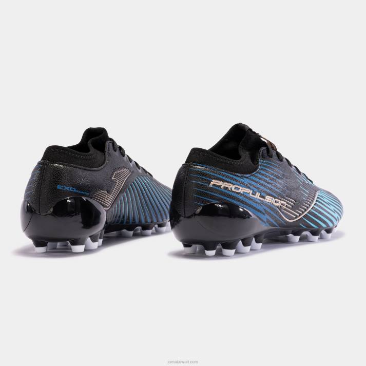 Joma 82P4R190 أسود أزرق حذاء كرة القدم دفع كوب 23 عشب صناعي - Image 3