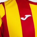 Joma 82P4R205 احمر اصفر قميص قصير الاكمام انتر كلاسيك رجال - Image 3