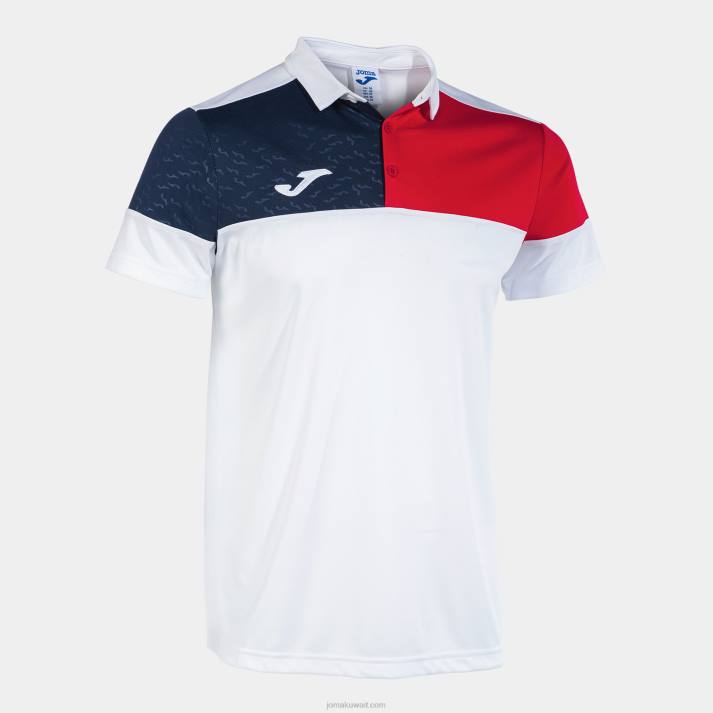 joma_82p4r206_d8a3d8a8d98ad8b6_d8a3d8add985d8b1_d8a3d8b2d8b1d982_d983d8add984d98a_d982d985d98ad8b5_d8a8d988d984d988_d8a8d8a3d9.jpg Joma 82P4R206 أبيض أحمر أزرق كحلي قميص بولو بأكمام قصيرة طاقم v رجال - Image 1
