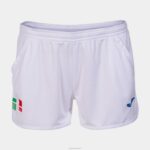 Joma 82P4R2166 أبيض شورت الاتحاد الايطالى للتنس نحيف