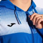 Joma 82P4R2168 أزرق ملكي أبيض سترة مقنعين صديقة للبيئة سوبرنوفا نحيف - Image 8