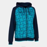 Joma 82P4R2231 الأزرق الداكن الفيروز الفلوريسنت سترة سوبرنوفا مقنعين III نحيف