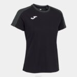 Joma 82P4R2233 أسود رمادي غامق قميص البطولة البيئية قصيرة الأكمام نحيف