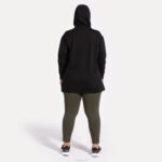 Joma 82P4R2248 أسود دافني سترة مقنعين نحيف - Image 6