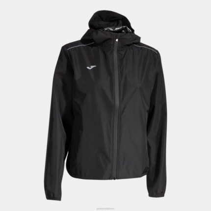 Joma 82P4R2265 أسود سترة المطر ليلة نحيف