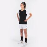 Joma 82P4R2329 أسود أبيض قميص بأكمام قصيرة أكاديمية رابعا نحيف - Image 4