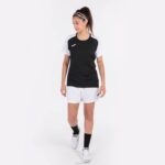 Joma 82P4R2329 أسود أبيض قميص بأكمام قصيرة أكاديمية رابعا نحيف - Image 6