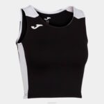 Joma 82P4R2331 أسود أبيض سجل أعلى الخزان الثاني نحيف
