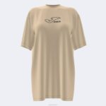 Joma 82P4R2507 اللون البيج قميص بأكمام قصيرة دافني نحيف