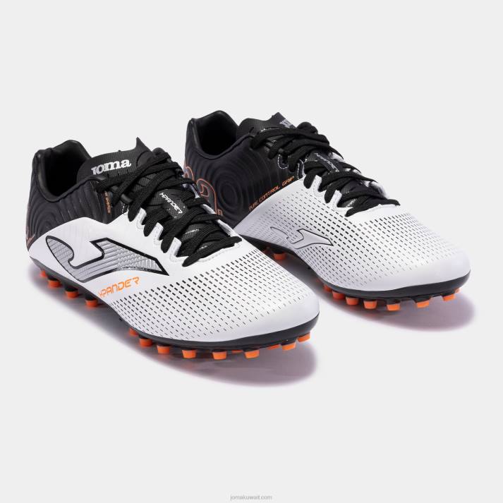 Joma 82P4R2540 أبيض أسود حذاء كرة القدم xpander 23 عشب صناعي - Image 2