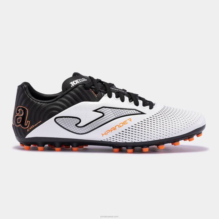 Joma 82P4R2540 أبيض أسود حذاء كرة القدم xpander 23 عشب صناعي - Image 1