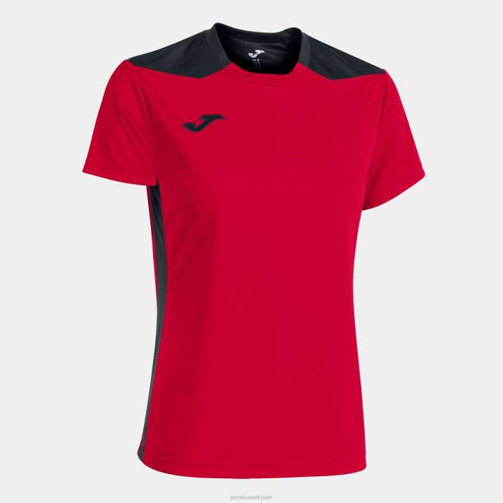joma_82p4r2626_d8a3d8add985d8b1_d8a3d8b3d988d8af_d8a8d8b7d988d984d8a9_d982d985d98ad8b5_d982d8b5d98ad8b1_d8a7d984d8a3d983d985d8.jpg Joma 82P4R2626 أحمر أسود بطولة قميص قصير الأكمام سادسا نحيف - Image 1