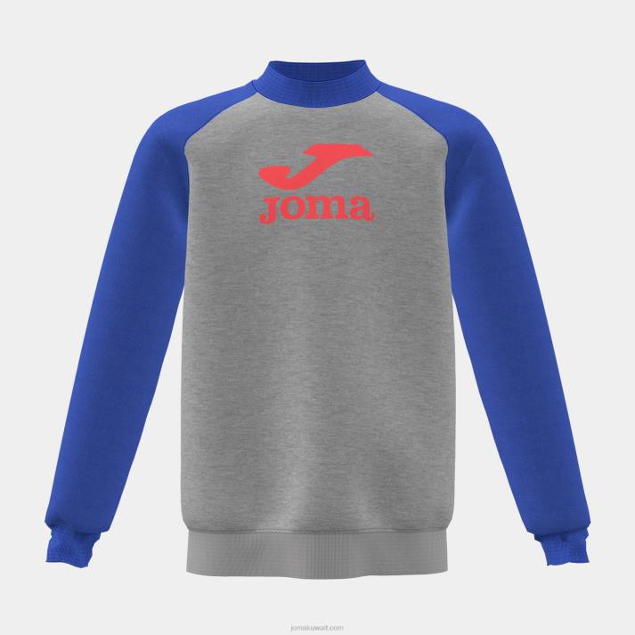 joma_82p4r2770_d985d8b2d98ad8ac_d8b1d985d8a7d8afd98a_d8a3d8b2d8b1d982_d982d985d98ad8b5_d985d986_d8a7d984d986d988d8b9_d8a7d984d8.jpg Joma 82P4R2770 مزيج رمادي أزرق قميص من النوع الثقيل صبي الأسد - Image 1