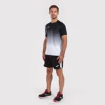 Joma 82P4R287 أسود أبيض رمادي قميص قصير الأكمام النخبة السابع رجال - Image 4
