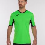 Joma 82P4R289 الجير الأسود قميص بطولة قصيرة الأكمام الرابع رجال - Image 2