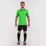 Joma 82P4R289 الجير الأسود قميص بطولة قصيرة الأكمام الرابع رجال - Image 4