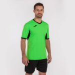 Joma 82P4R289 الجير الأسود قميص بطولة قصيرة الأكمام الرابع رجال - Image 7