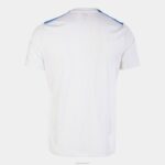 Joma 82P4R2916 أبيض أزرق ملكي قميص بطولة قصيرة الأكمام السابع رجال - Image 2