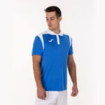 Joma 82P4R2990 أزرق ملكي أبيض بطولة قميص بولو بأكمام قصيرة v رجال - Image 5