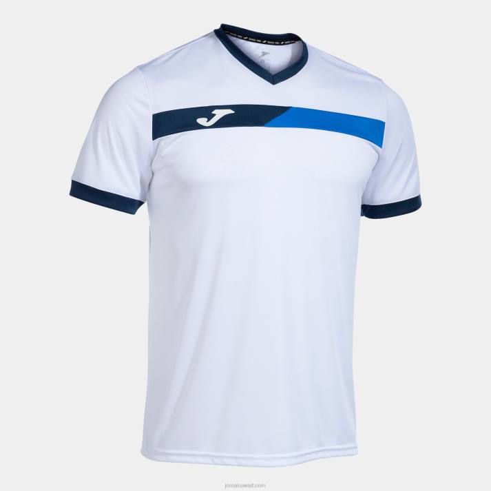 joma_82p4r3018_d8a7d984d8a3d8a8d98ad8b6_d8a7d984d8a3d8b2d8b1d982_d8a7d984d985d984d983d98a_d8a7d984d8a3d8b2d8b1d982_d8a7d984d8a.jpg Joma 82P4R3018 الأبيض الأزرق الملكي الأزرق الداكن قميص قصير الأكمام المحكمة رجال - Image 1