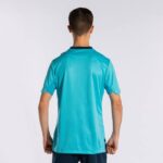 Joma 82P4R3028 الفلورسنت الفيروز الأزرق الداكن قميص بأكمام قصيرة ذهبي رابعا رجال - Image 7