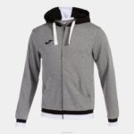 Joma 82P4R3030 مزيج أسود رمادي سترة مقنعين مريحة الثاني رجال