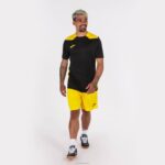 Joma 82P4R3033 أصفر مسود بطولة قميص قصير الأكمام سادسا رجال - Image 7