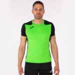 Joma 82P4R3049 نيون أخضر أسود قميص قصير الأكمام سجل الثاني رجال - Image 2