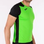 Joma 82P4R3049 نيون أخضر أسود قميص قصير الأكمام سجل الثاني رجال - Image 7
