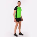 Joma 82P4R3049 نيون أخضر أسود قميص قصير الأكمام سجل الثاني رجال - Image 10