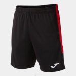 Joma 82P4R3074 أسود أحمر بطولة برمودا السراويل البيئية رجال
