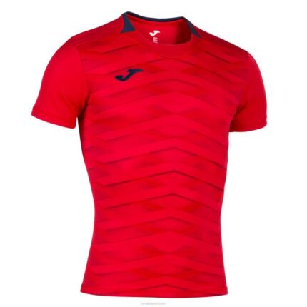 Joma 82P4R3087 أحمر قميص قصير الأكمام myskin الثاني رجال
