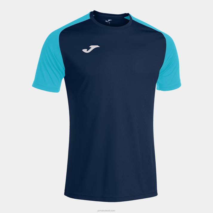 joma_82p4r3098_d8a7d984d8a3d8b2d8b1d982_d8a7d984d8afd8a7d983d986_d8a7d984d981d98ad8b1d988d8b2_d8a7d984d981d984d988d8b1d98ad8b3.jpg Joma 82P4R3098 الأزرق الداكن الفيروز الفلوريسنت قميص بأكمام قصيرة أكاديمية رابعا رجال - Image 1
