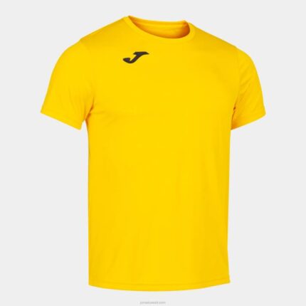 Joma 82P4R3101 أصفر قميص قصير الأكمام سجل الثاني رجال